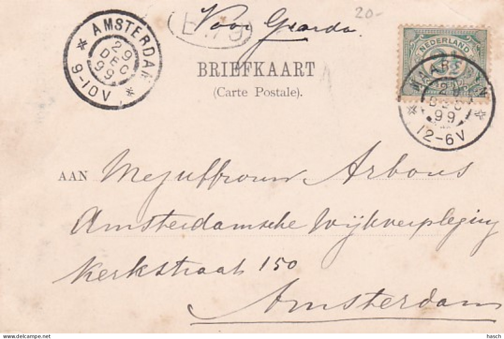 485683Maarsen, (Poststempel 1899) ((Linksboven Een Vouwtje)  - Maarssen