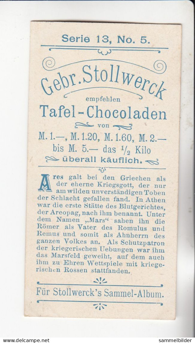 Stollwerck Album No 1  Mythologie Der Griechen Und Römer Ares  ( Mars  )    Gruppe 13 #5 Von 1897 - Stollwerck