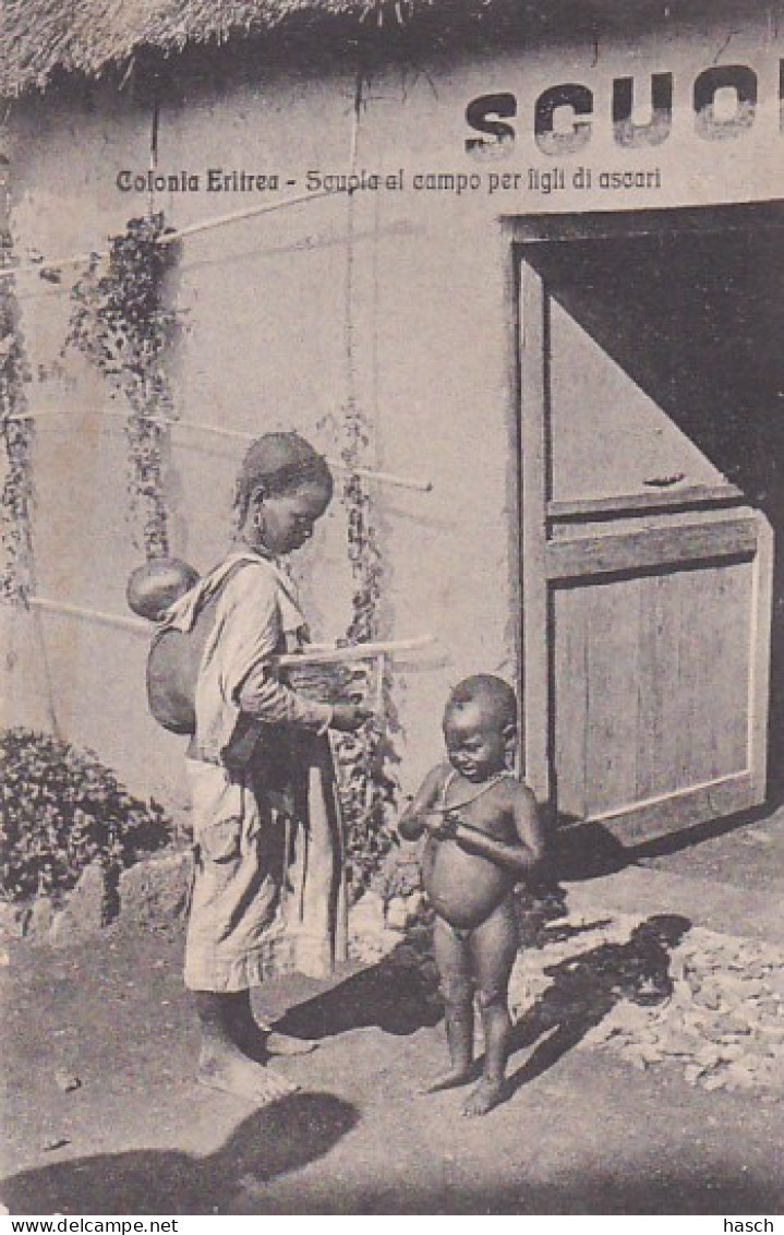 485739Colonia Eritrea, Scuola Al Campo Per Figli Di Ascari. (le Dos Est Lâche) - Erythrée