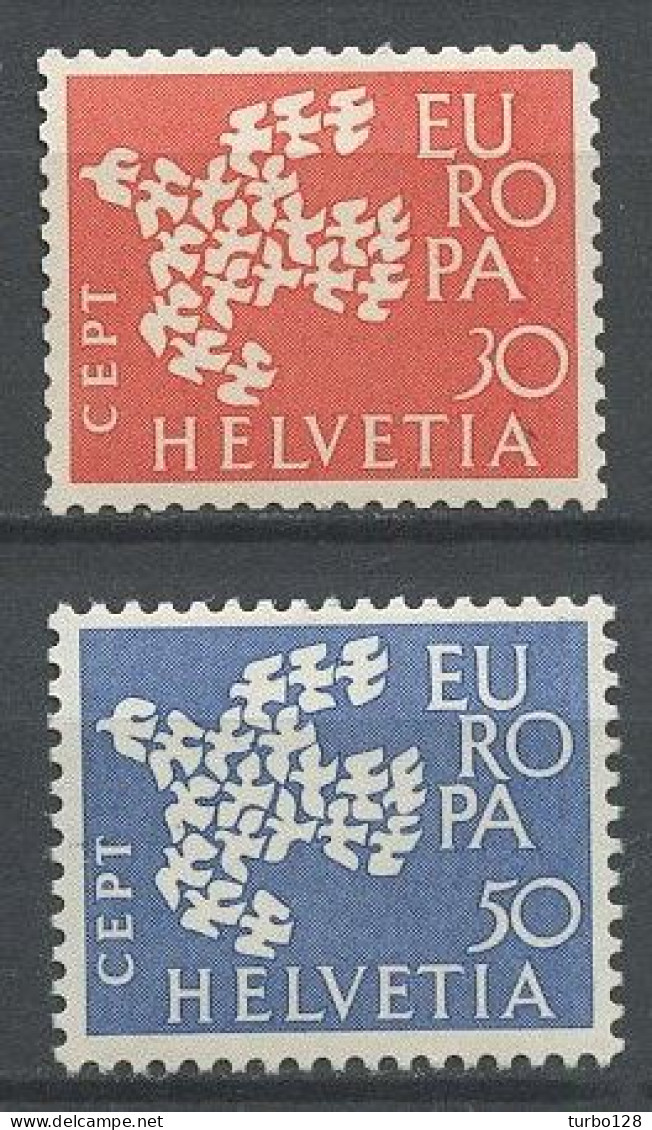 SUISSE 1961 N° 682/683 ** Neufs MNH Superbes C 1.75 € Europa Oiseaux Birds - Unused Stamps