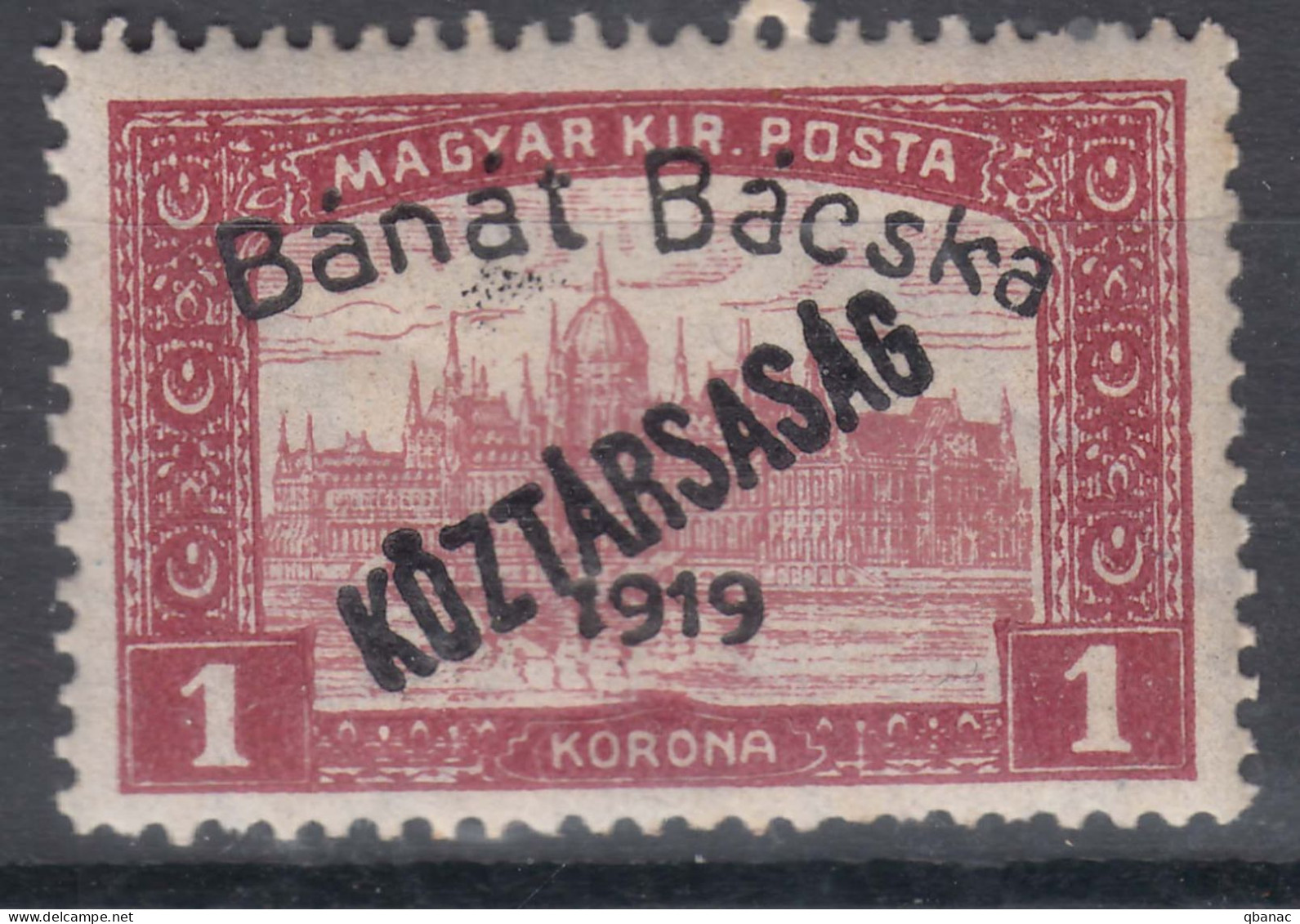 Hungary Banat Bacska 1919 Mi#31 Mint Hinged - Banat-Bacska