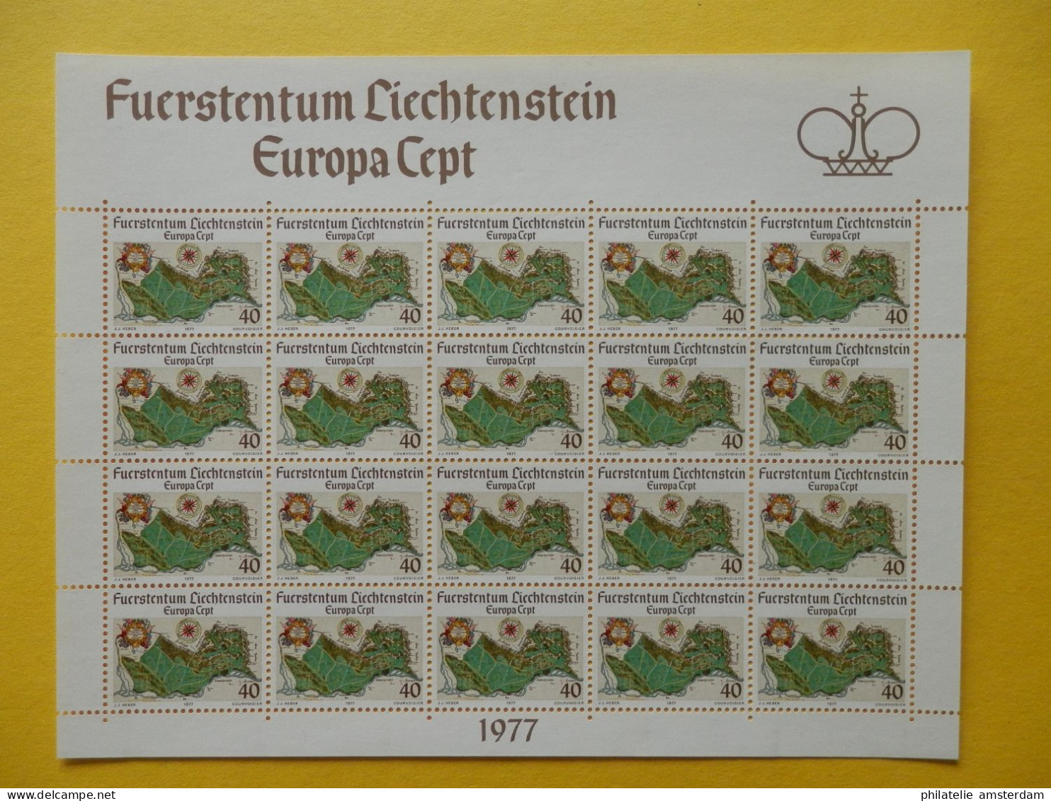 Liechtenstein 1977, FULL SHEETS / EUROPA CEPT: Mi 667-68, ** - KB - 1977