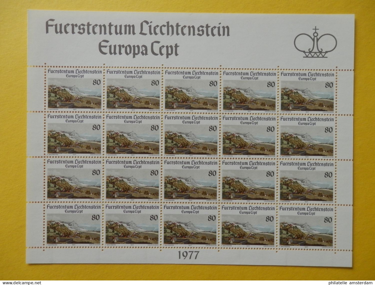 Liechtenstein 1977, FULL SHEETS / EUROPA CEPT: Mi 667-68, ** - KB - 1977