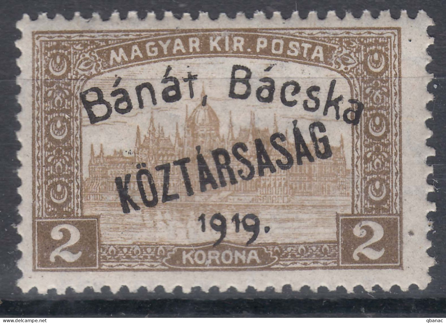 Hungary Banat Bacska 1919 Mi#32 Mint Hinged - Banat-Bacska