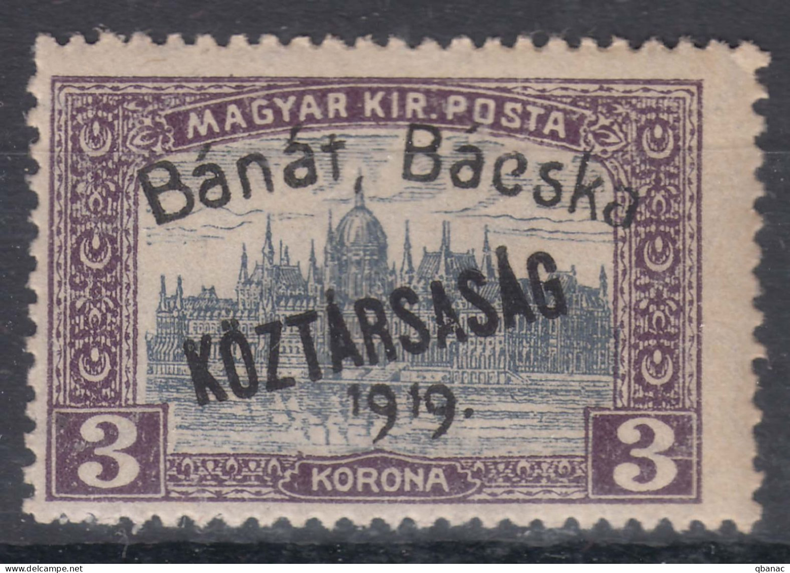 Hungary Banat Bacska 1919 Mi#33 Mint Hinged - Banat-Bacska