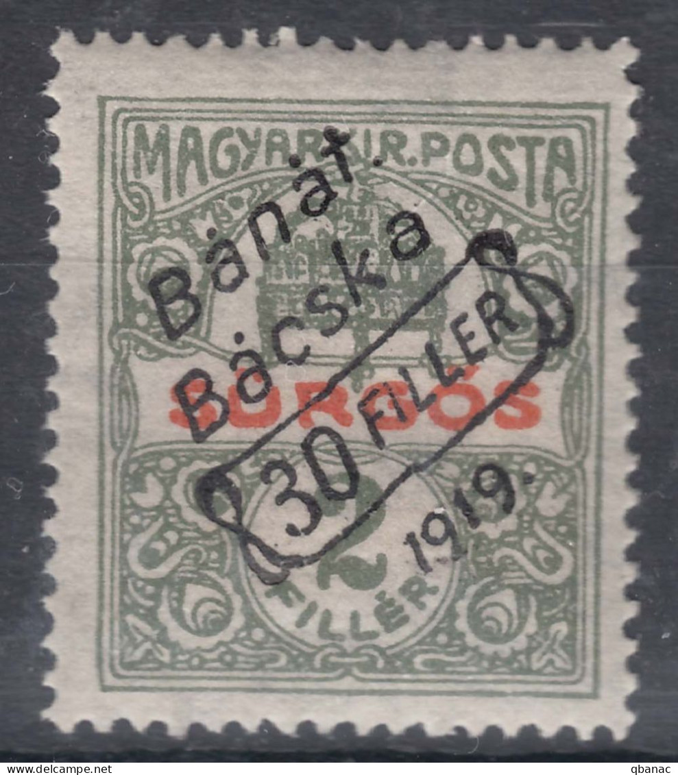 Hungary Banat Bacska 1919 Mi#42 Mint Hinged - Banat-Bacska