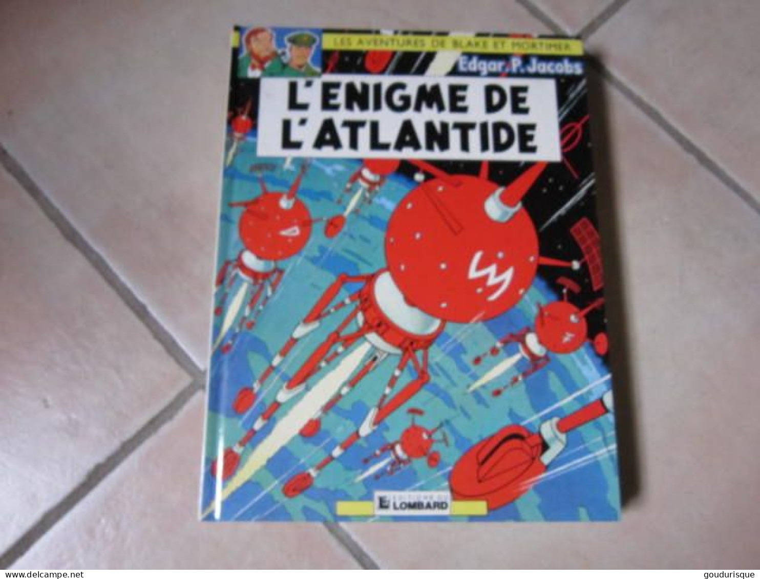 BLAKE ET MORTIMER  L'ENIGME DE L'ATLANTIDE PAGE DE GARDE AU POINT D'INTERROGATION  JACOBS - Blake Et Mortimer