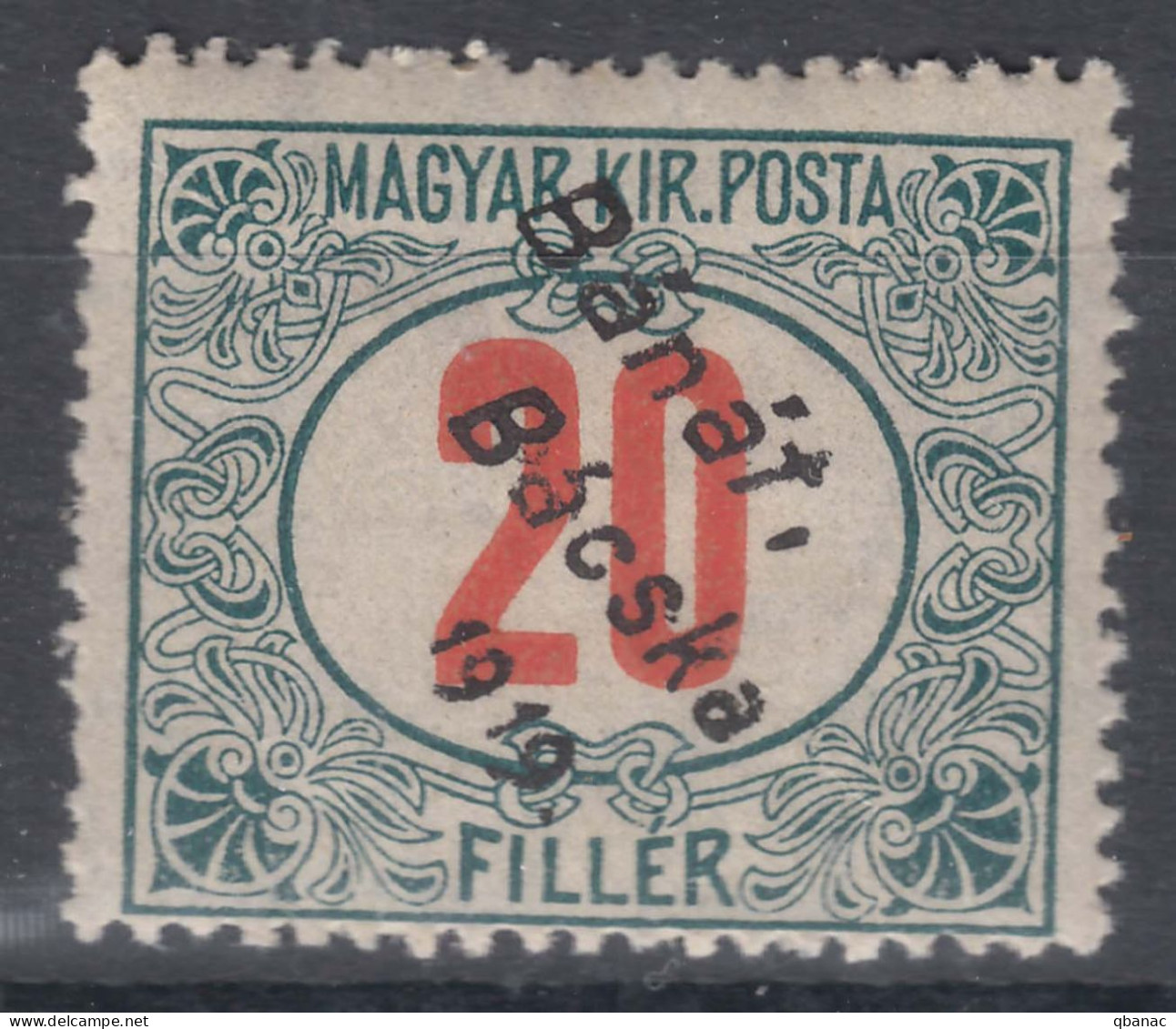 Hungary Banat Bacska 1919 Porto Mi#5 Mint Hinged - Banat-Bacska