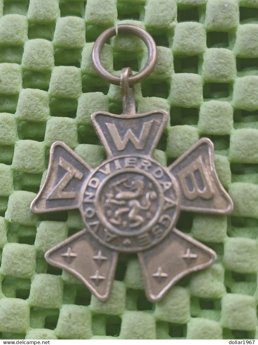 Medaille - Het Nederlandse  Avondvierdaagse N.W.B.-  Original Foto  !!  Medallion  Dutch - Andere & Zonder Classificatie