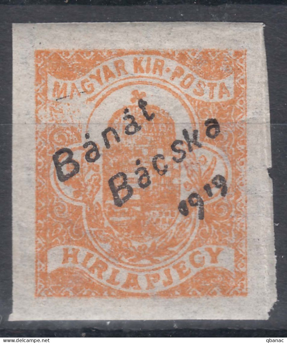 Hungary Banat Bacska 1919 Mi#1 Mint Hinged - Banat-Bacska