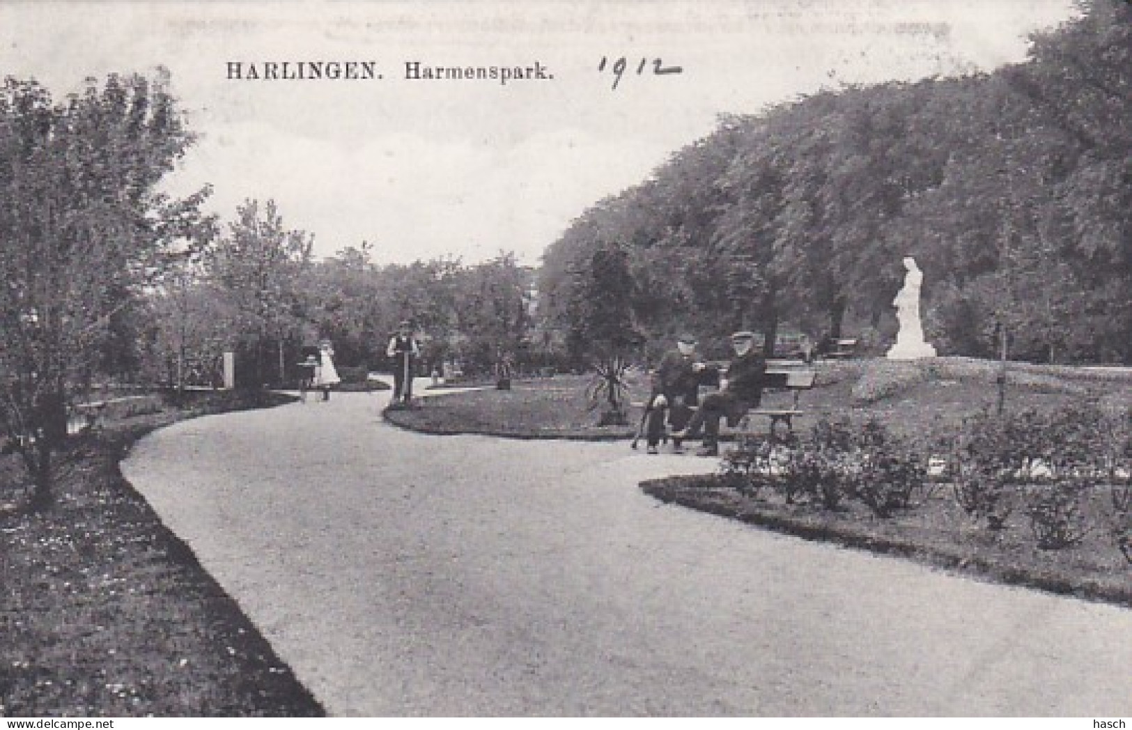 485885Harlingen, Harmenspark. 1912.  - Harlingen