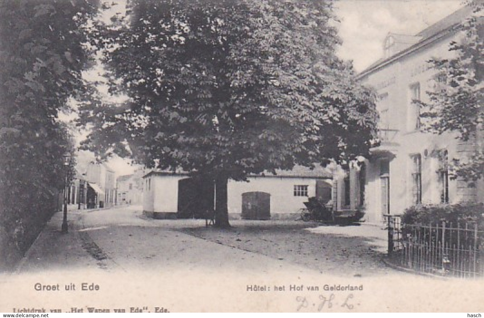 4858172 Ede, Hotel Het Hof Van Gelderland Rond 1900.  - Ede