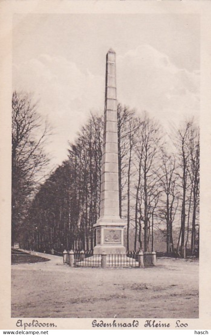 4858202Apeldoorn, Gedenknaald Kleine Loo. 1918.  - Apeldoorn