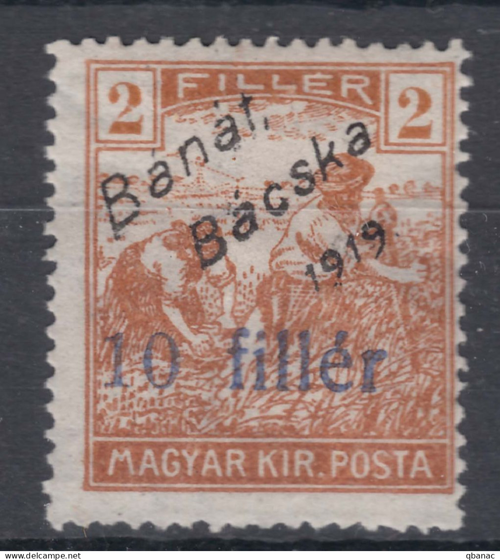 Hungary Banat Bacska 1919 Mi#44 Mint Hinged - Banat-Bacska