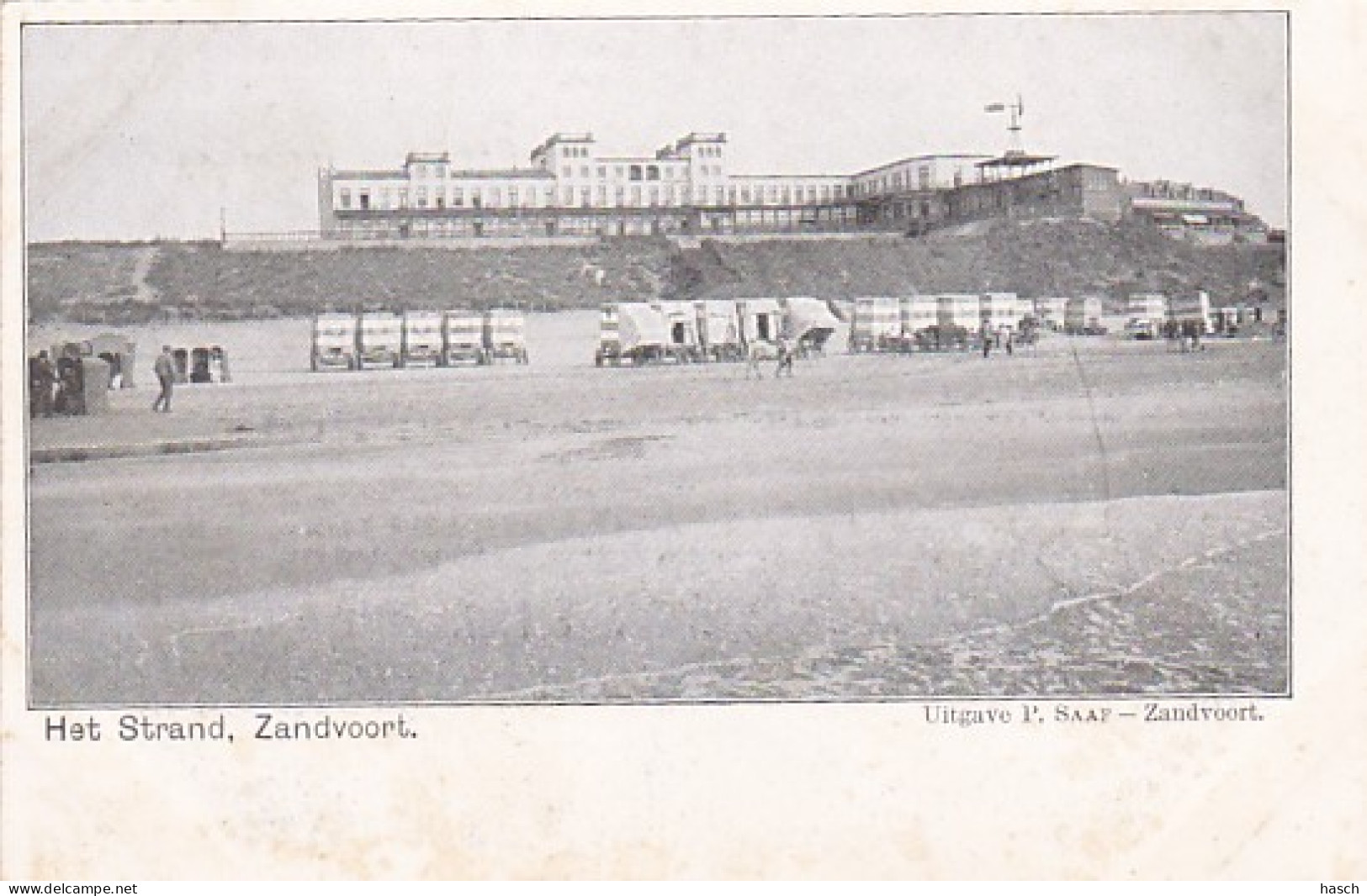 4858250Zandvoort, Het Strand 1904. (kanten Afgeknipt?)  - Zandvoort