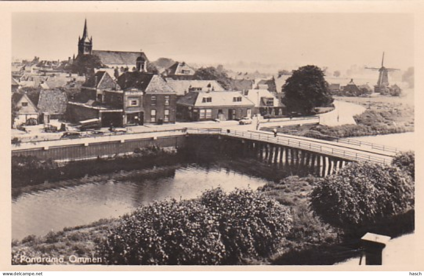 4848352Ommen, Panorama. 1951.(Fotokaart)  - Ommen