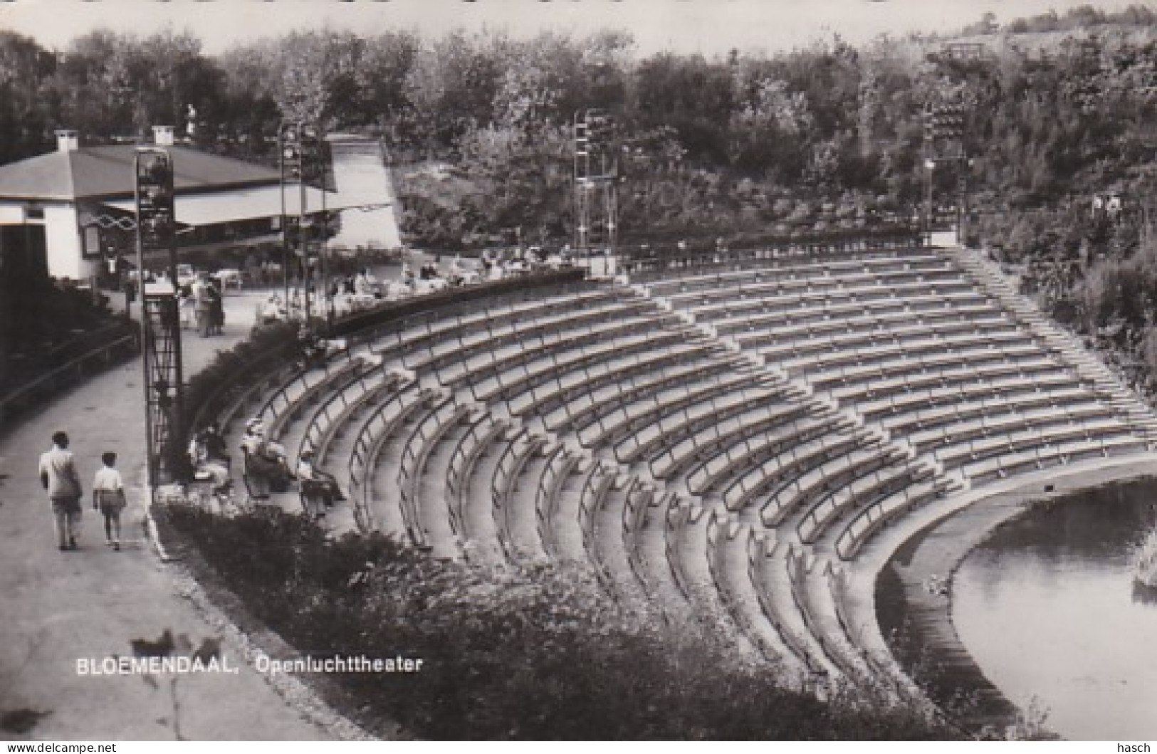 4858409Bloemendaal, Openluchttheater. (MOOIE FOTOKAART)  - Bloemendaal