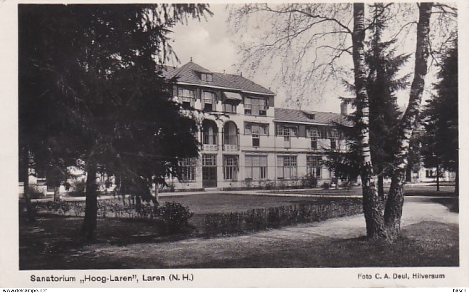 486132Laren, Sanatorium ,,Hoog Laren''.. 1935. (Fotokaart Met Zilverglans)  - Laren (NH)