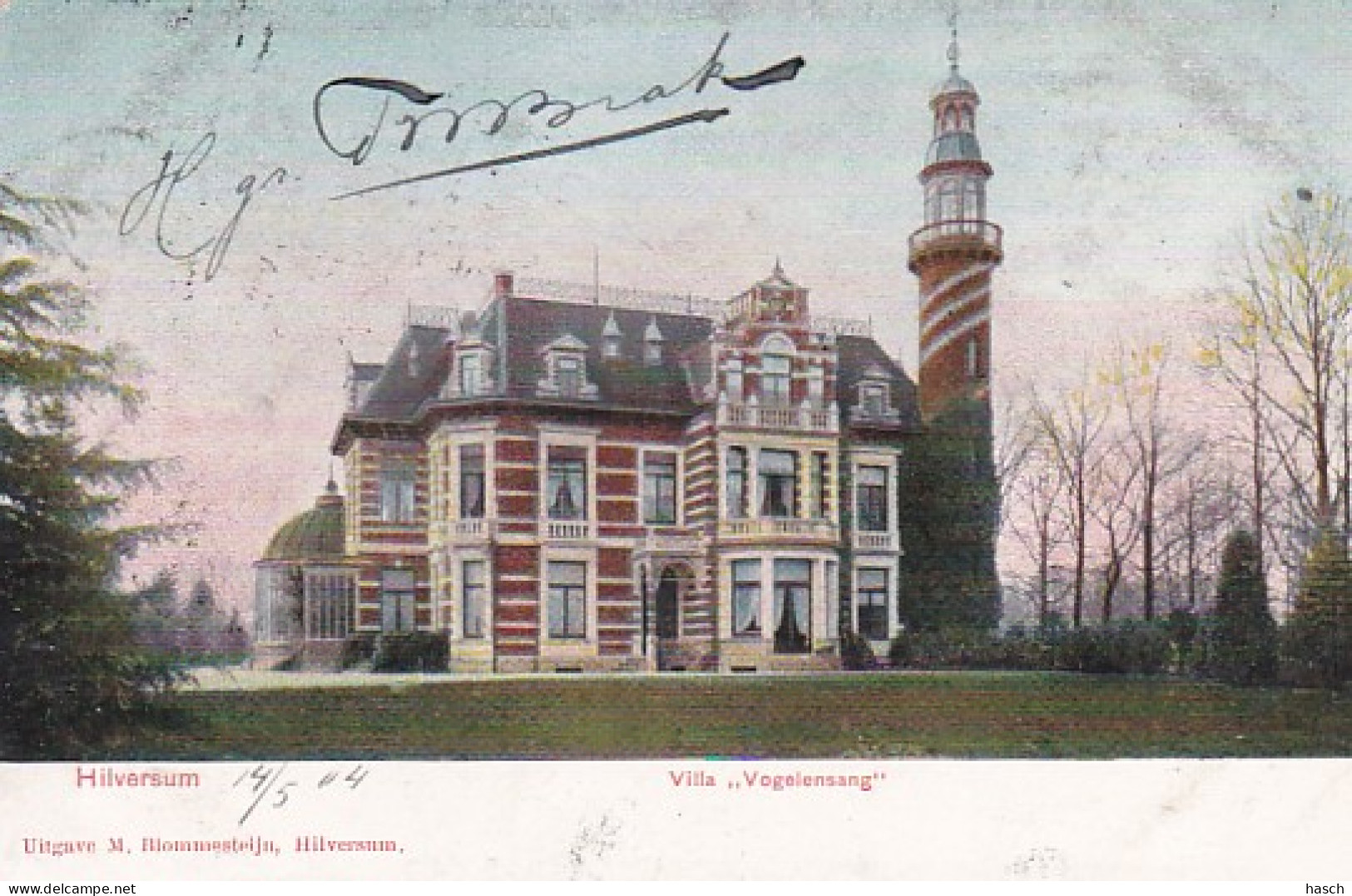 486139Hilversum, Villa Vogelensang. 1904.  - Hilversum