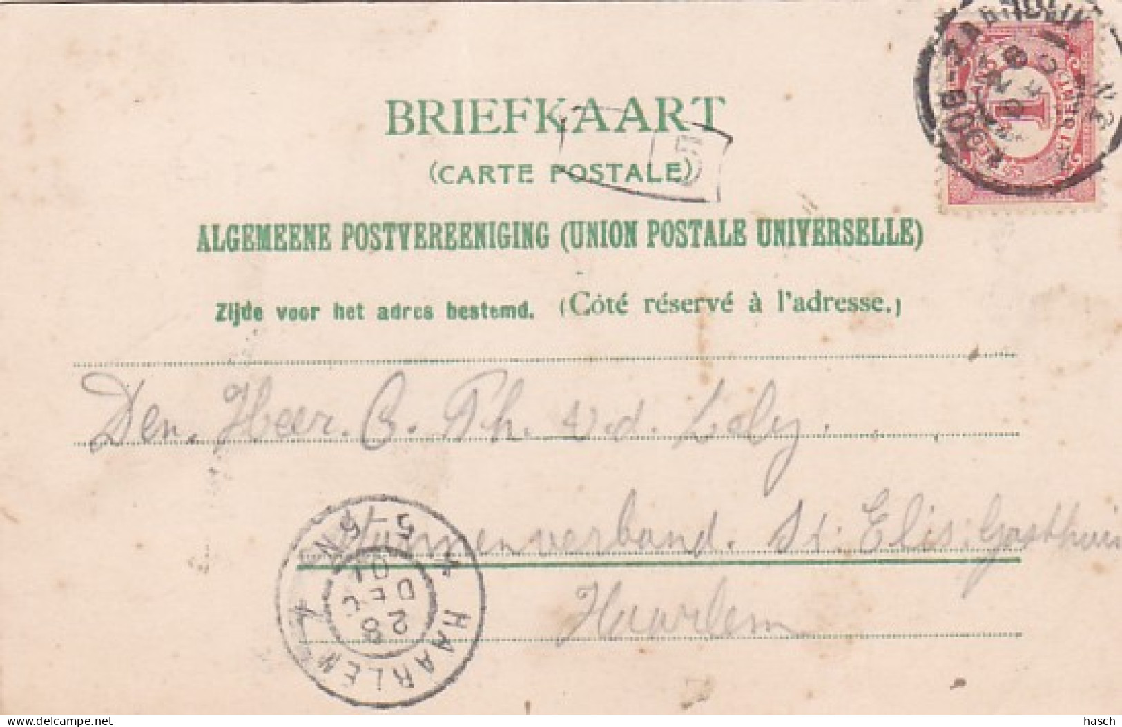 486198Westzaan, 1901. (Bovenrand Een Vouw)  - Zaanstreek