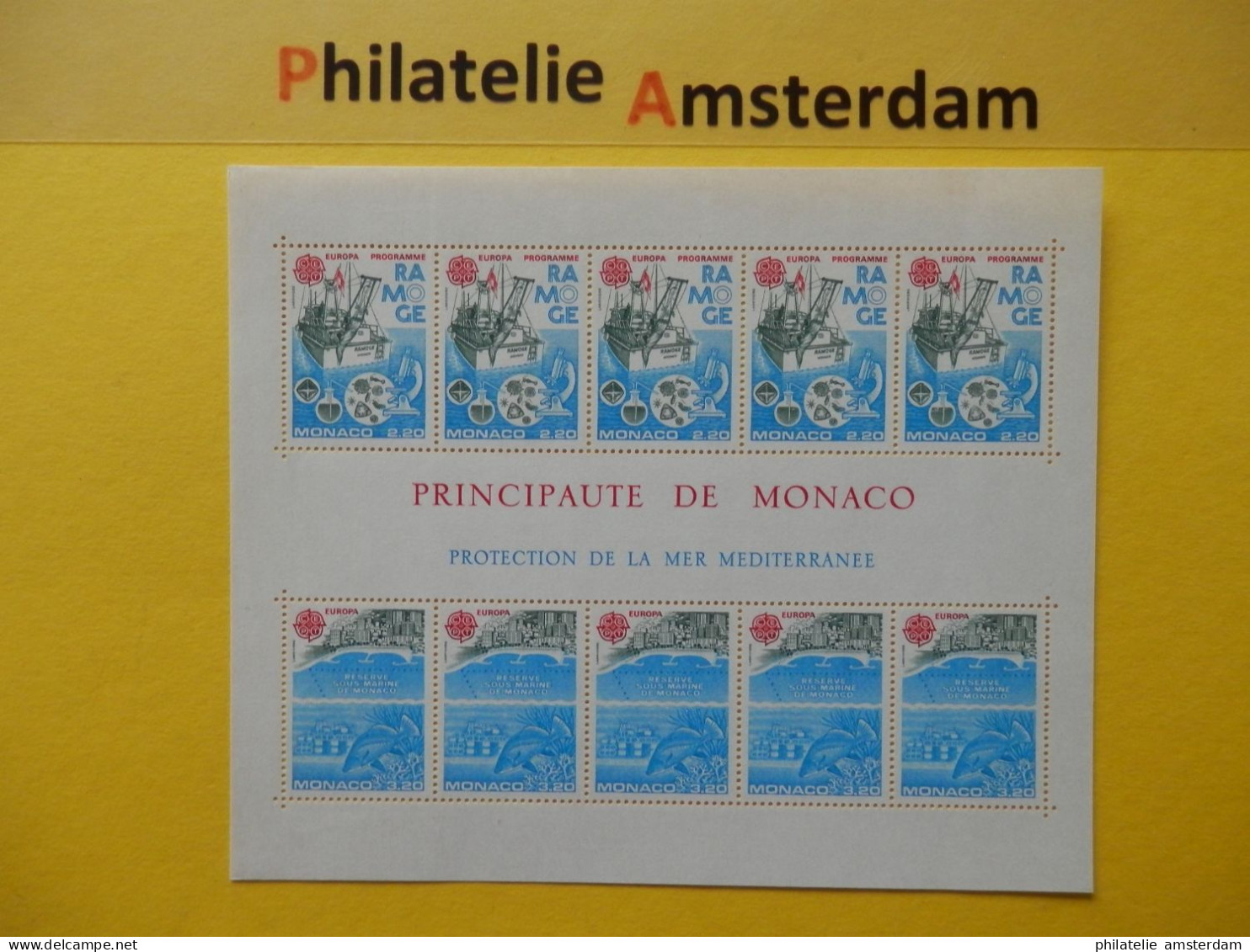 Monaco 1986, EUROPA CEPT: Mi 1746-47, Bl. 32, ** - 1986