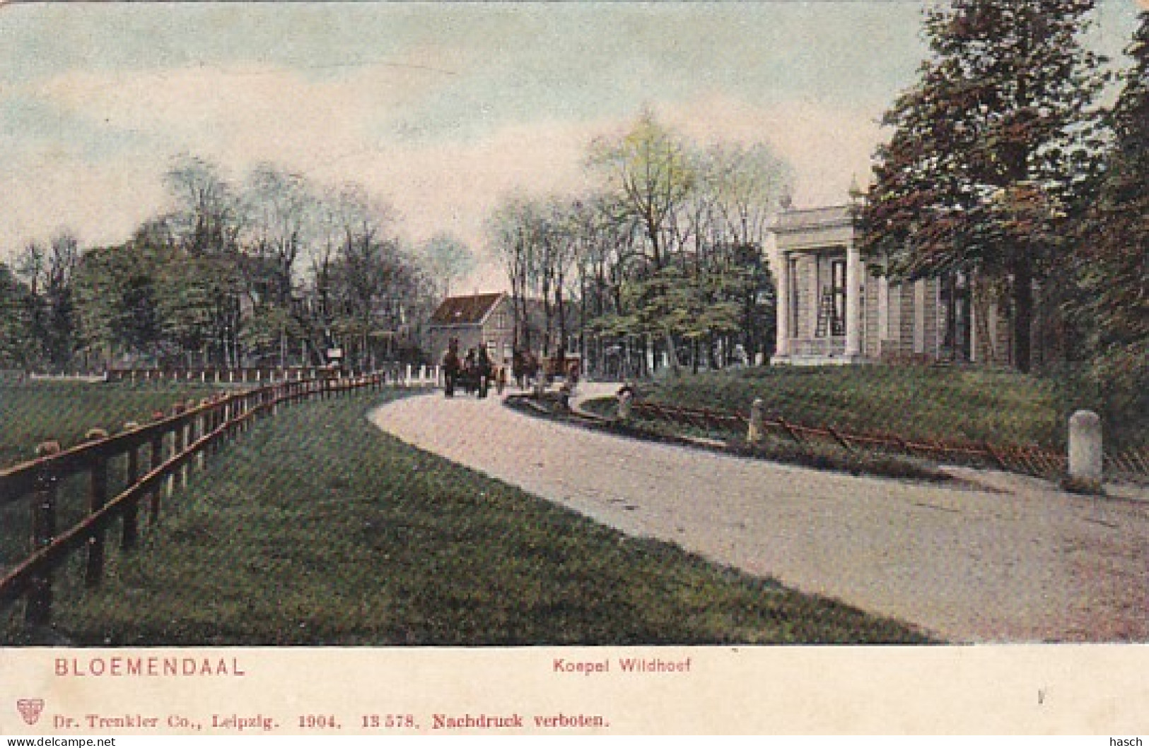 4861150Bloemendaal, Koepel Wildhoef Rond 1900.   - Bloemendaal