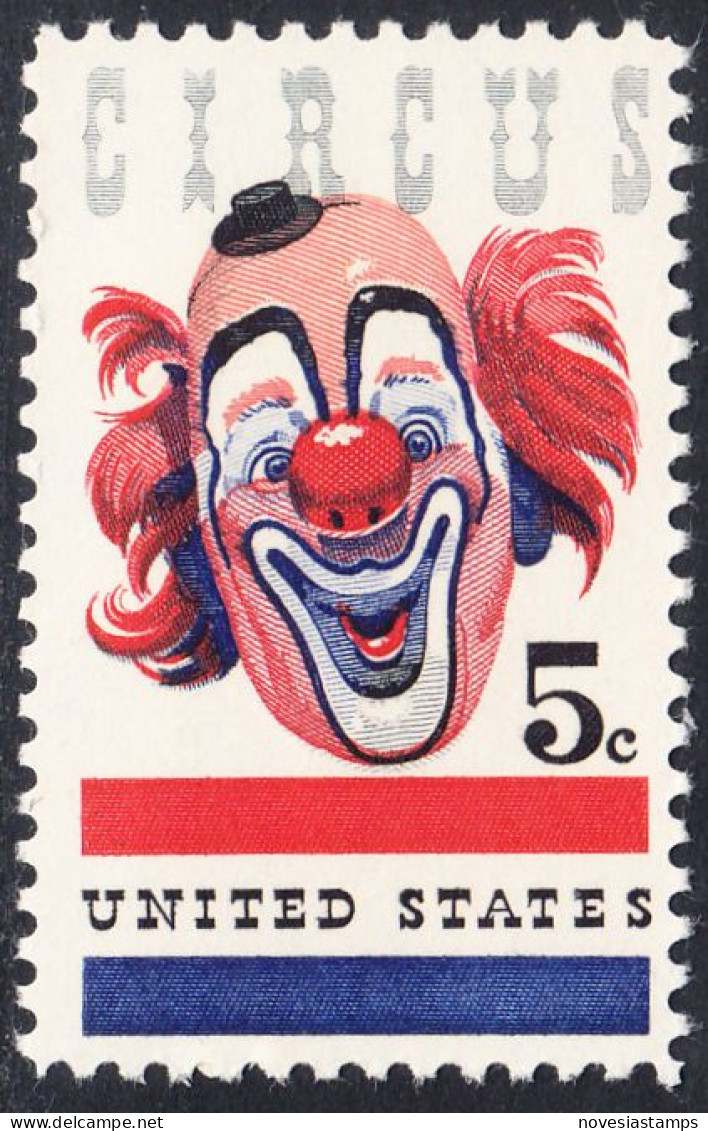 !a! USA Sc# 1309 MNH SINGLE (a3) - Circus - Nuovi