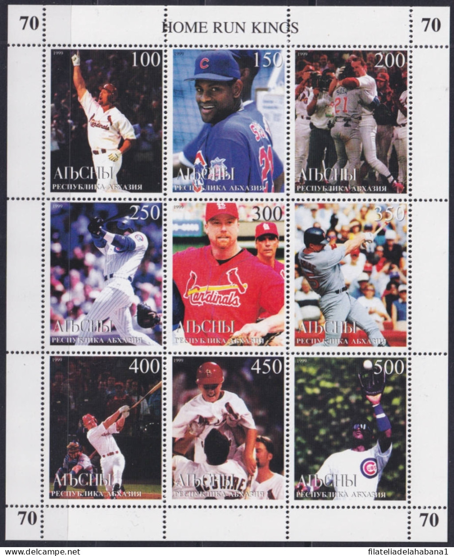 F-EX48036 ABJASIA MNH 1999 HOME RUM KINGS BASEBALL.  - Honkbal