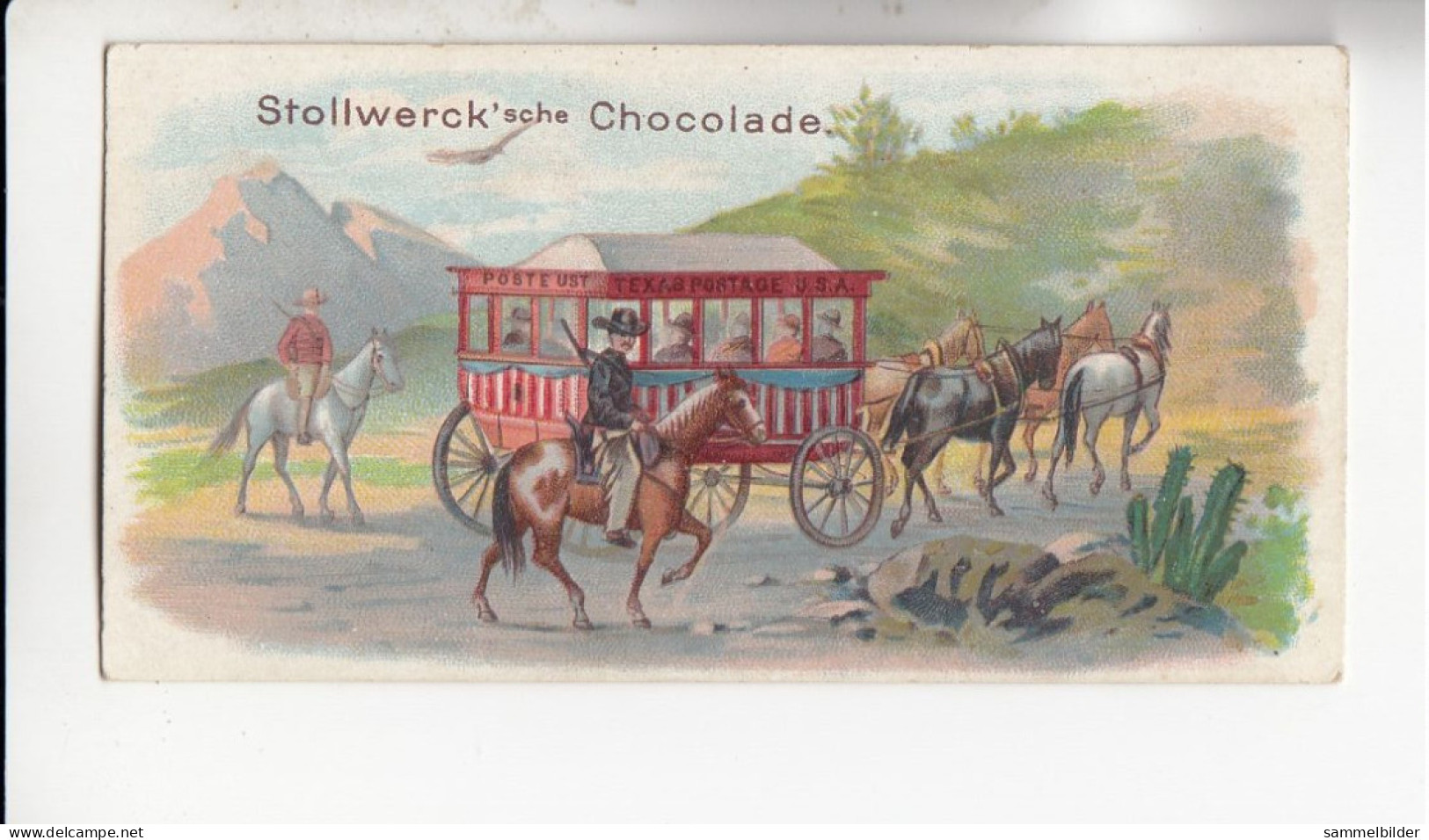 Stollwerck Album No 1  Außereuropäische Post Texas Amerika   Gruppe 15 #5 Von 1897 - Stollwerck