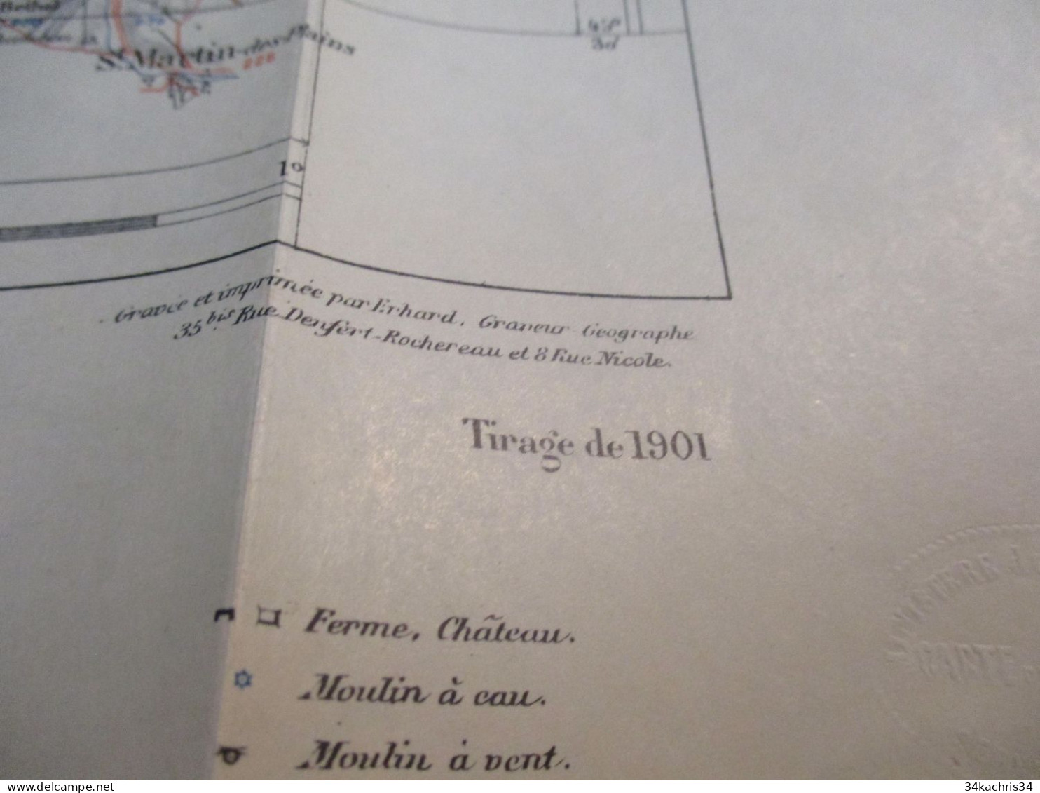 L11 Carte Géographique 1/100 000 Hachette Ministère De L'Intérieur Issoire Puy De Dôme 1901 - Cartes Géographiques