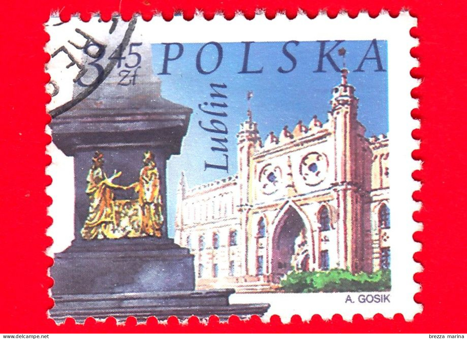 POLONIA - Usato - 2004 - Luoghi D'interesse Di Città Polacche - Monumento All'Unione, Castello Di Lublino - 3.45 - Usati