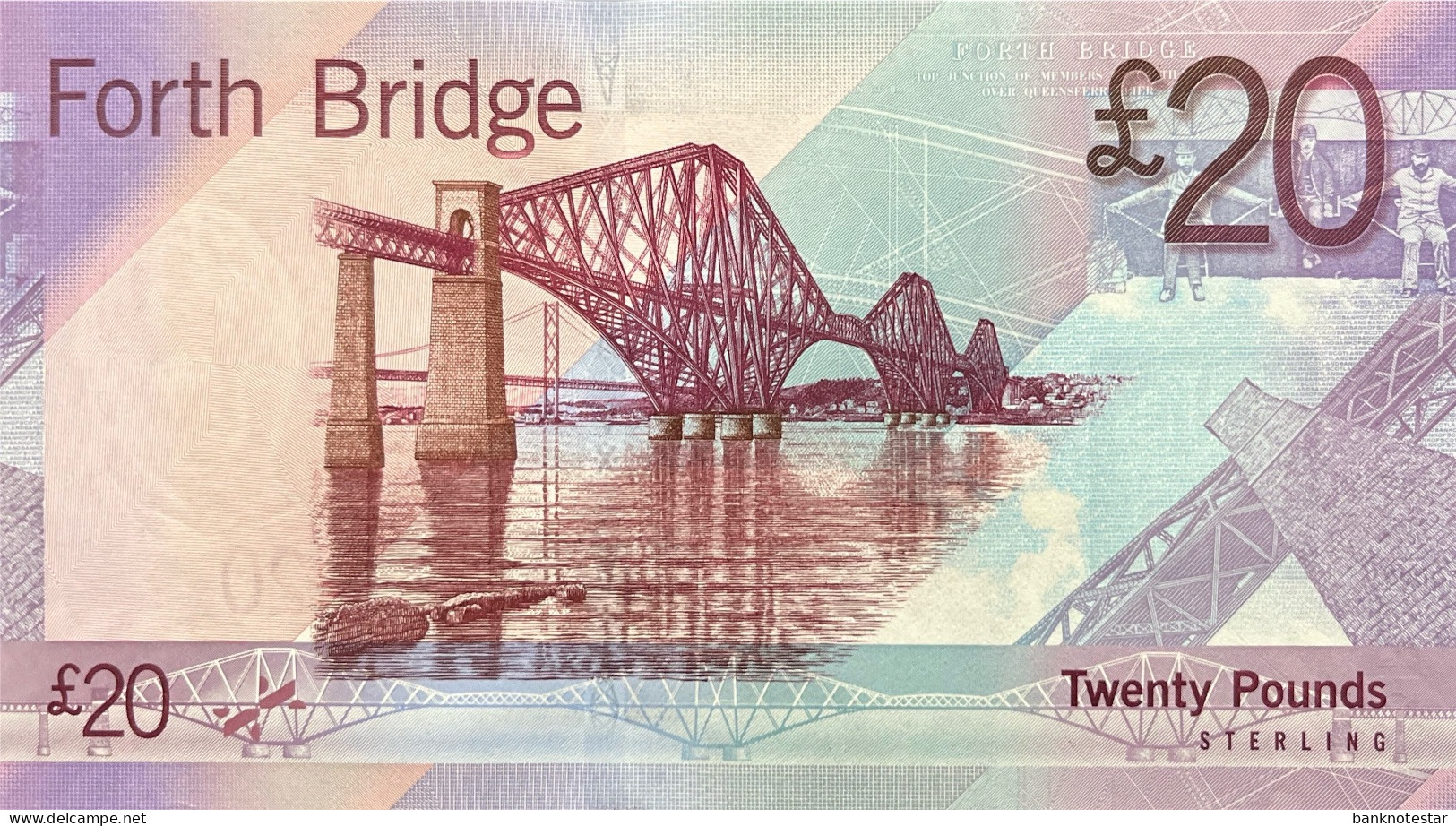 Scotland 20 Pounds, P-126a (17.9.2007) - UNC - AA Serial Number - 20 Pounds