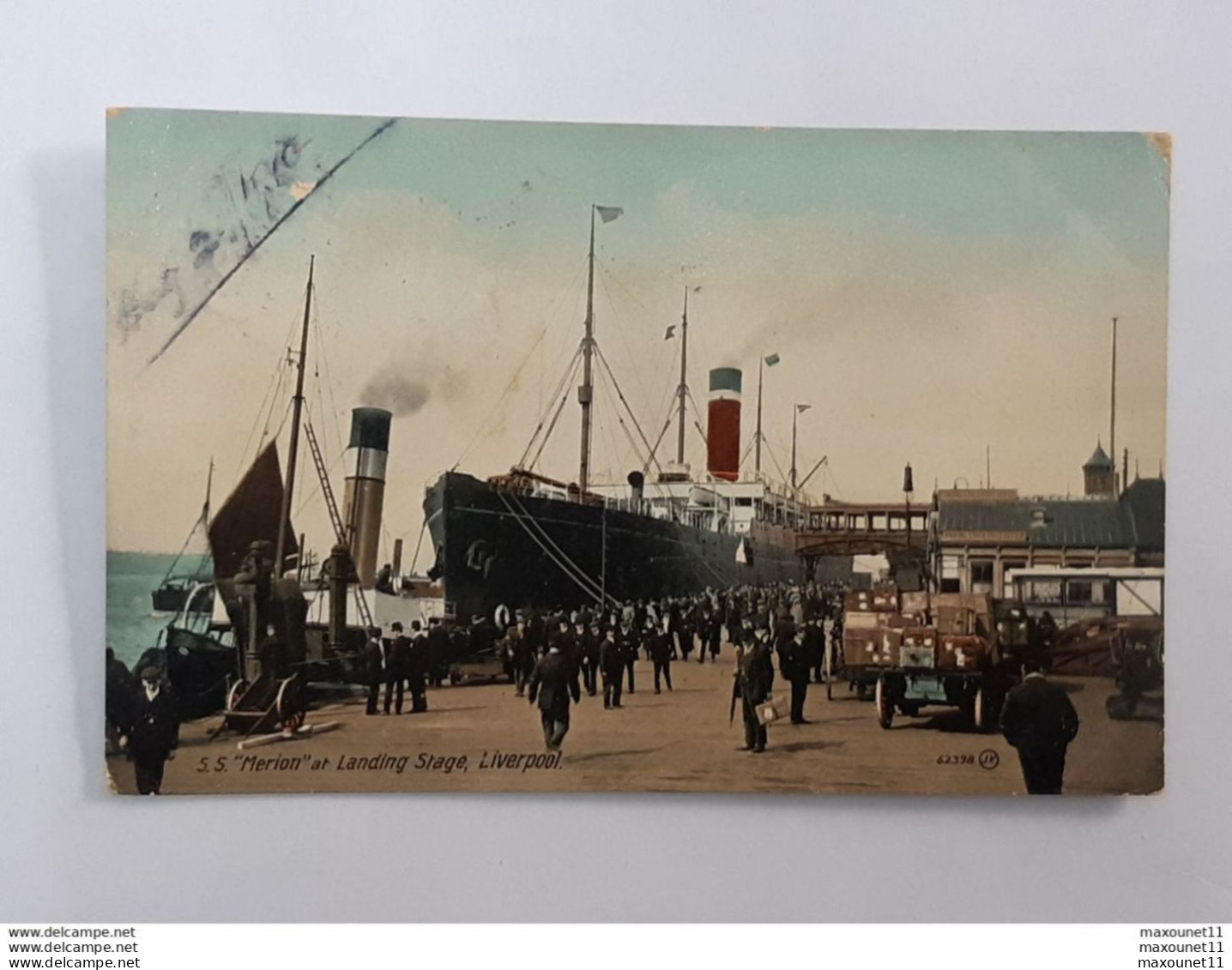 Bateau - Liverpool - S.S.Merion At Landing Stage Envoyée Vers Maisons-Laffitte En 1910 ... Lot400. - Liverpool