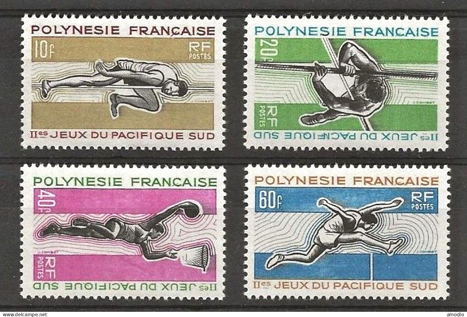 Polynésie 1969 YT 42/45 Sports Jeux Pacifique N** MNH - Unused Stamps