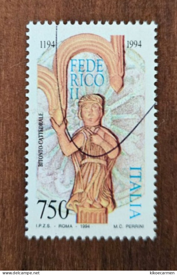 Federico II 2° ITALIA 1994 Repubblica Italiana USATO Usati - 1991-00: Used