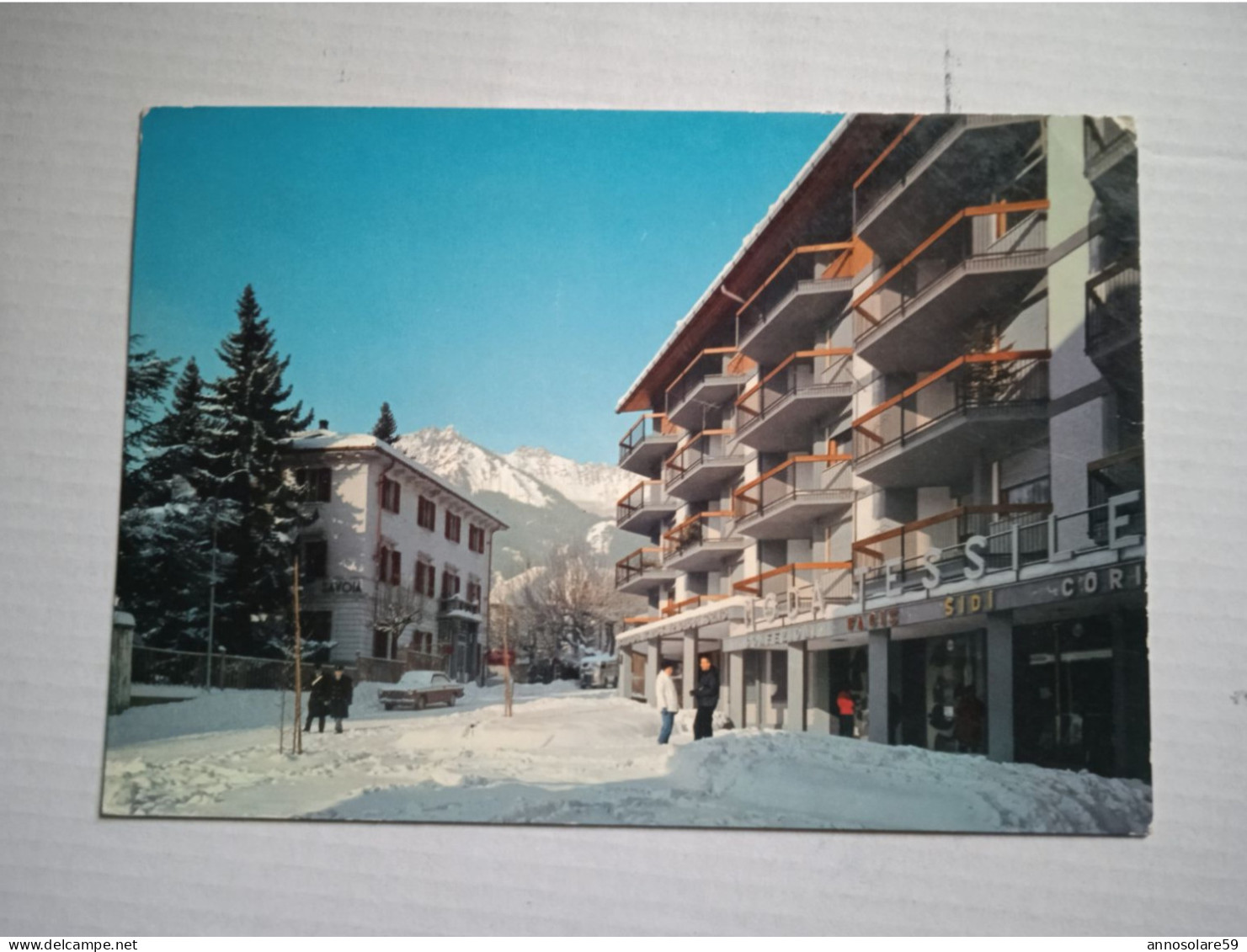 CARTOLINA: BARDONECCHIA Mt. 1312 - LA PIAZZETTA (MOVIMENTATA) - F/G - COLORI - NON VIAGGIATA - LEGGI - Rivoli