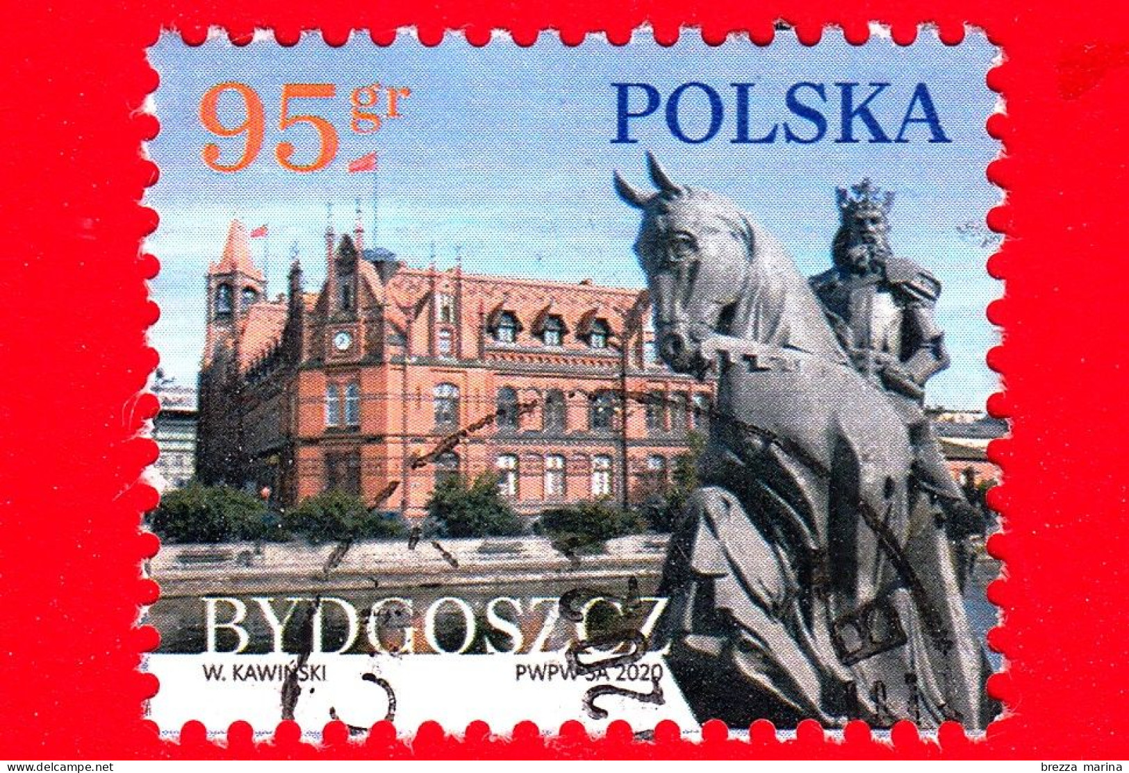 POLONIA - Usato - 2020 - Città Della Polonia - Bydgoszcz - Architettura - 95 - Used Stamps