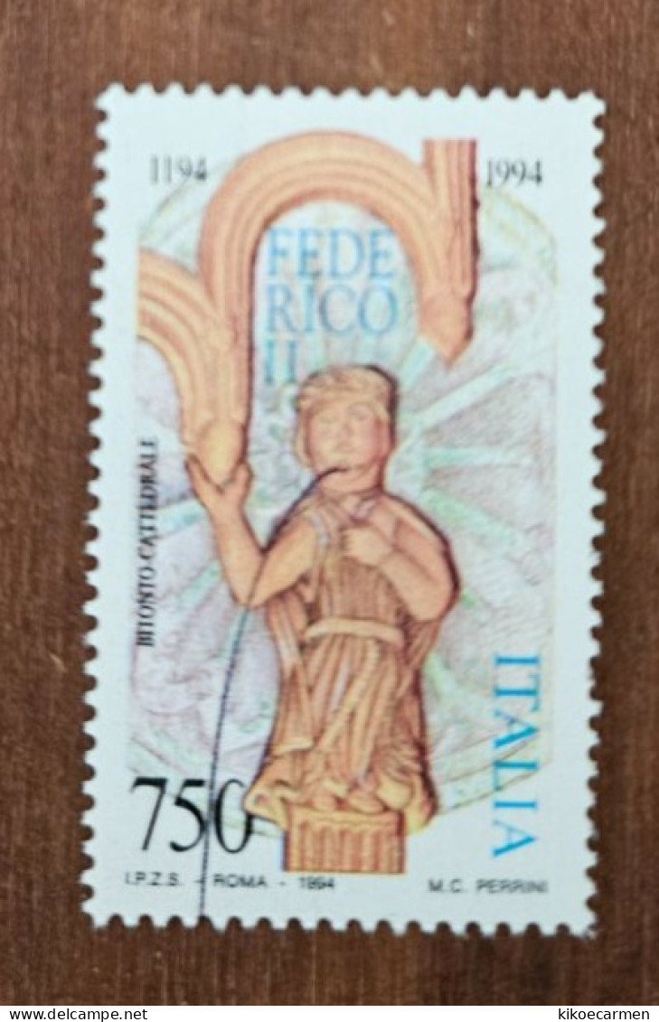 Federico II 2° ITALIA 1994 Repubblica Italiana USATO Usati - 1991-00: Used