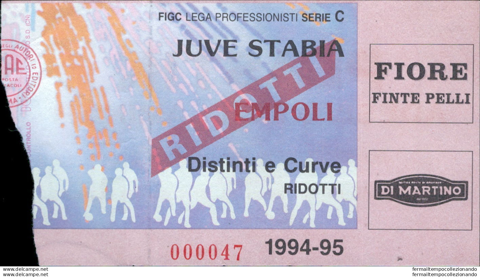 Bl2 Biglietto Calcio Ticket Juve Stabia - Empoli 1994-85 - Biglietti D'ingresso
