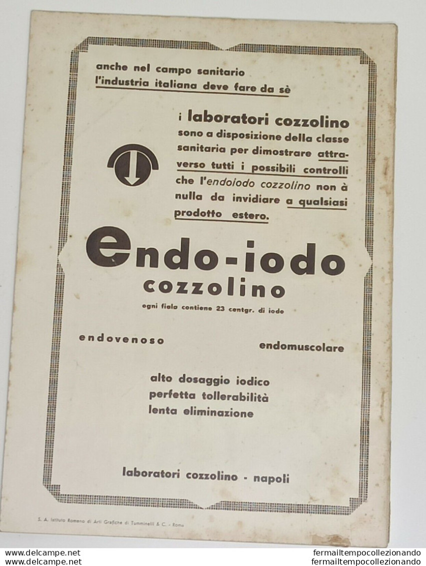 Bf Fascismo Rivista Le Forze Sanitarie 1936 - Magazines & Catalogs