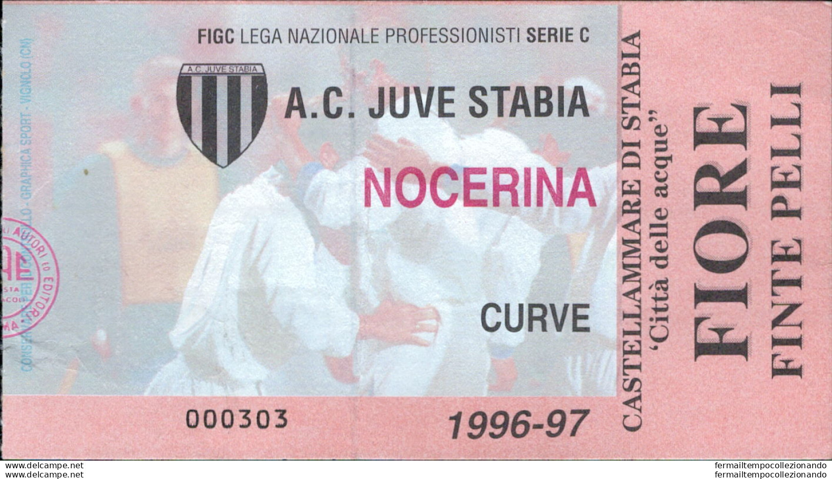 Bl16 Biglietto Calcio Ticket Juve Stabia - Nocerina 1996-1997 - Biglietti D'ingresso