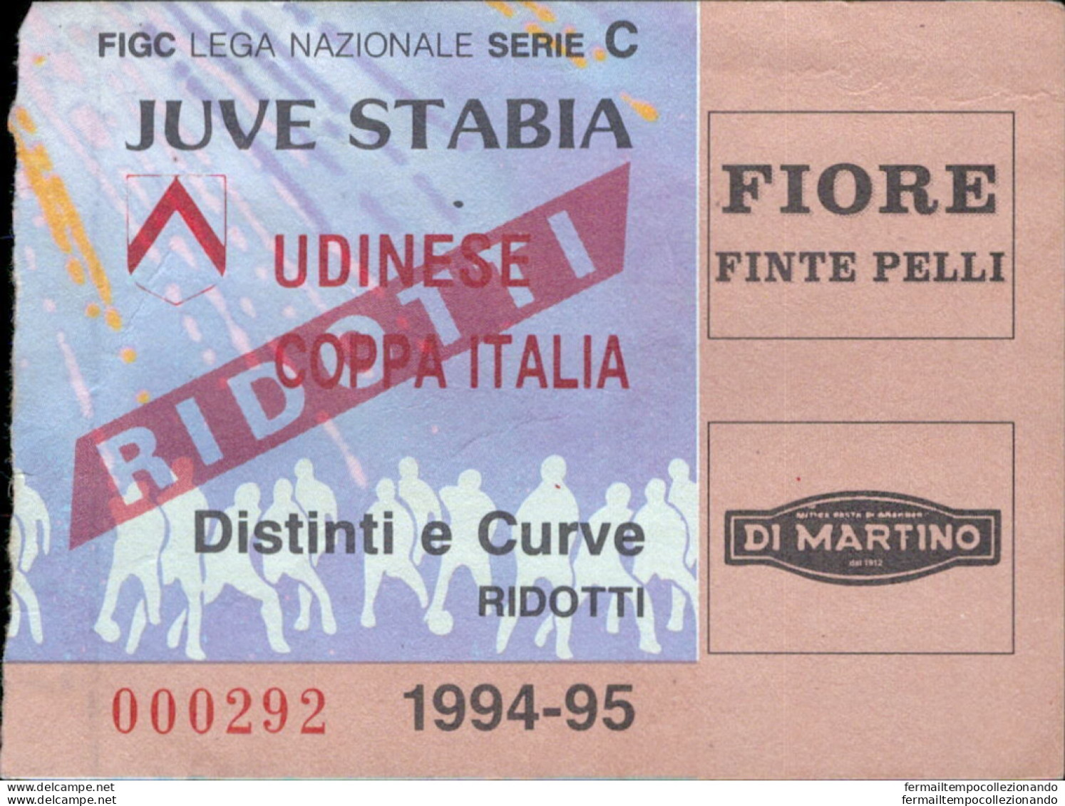 Bl44 Biglietto Calcio Ticket  Juve Stabia - Udinese - Biglietti D'ingresso