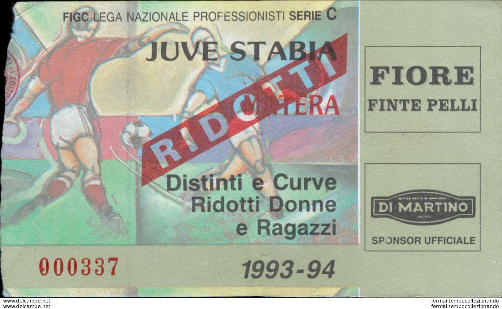 Bl48 Biglietto Calcio Ticket  Juve Stabia - Matera 1993-94 - Biglietti D'ingresso