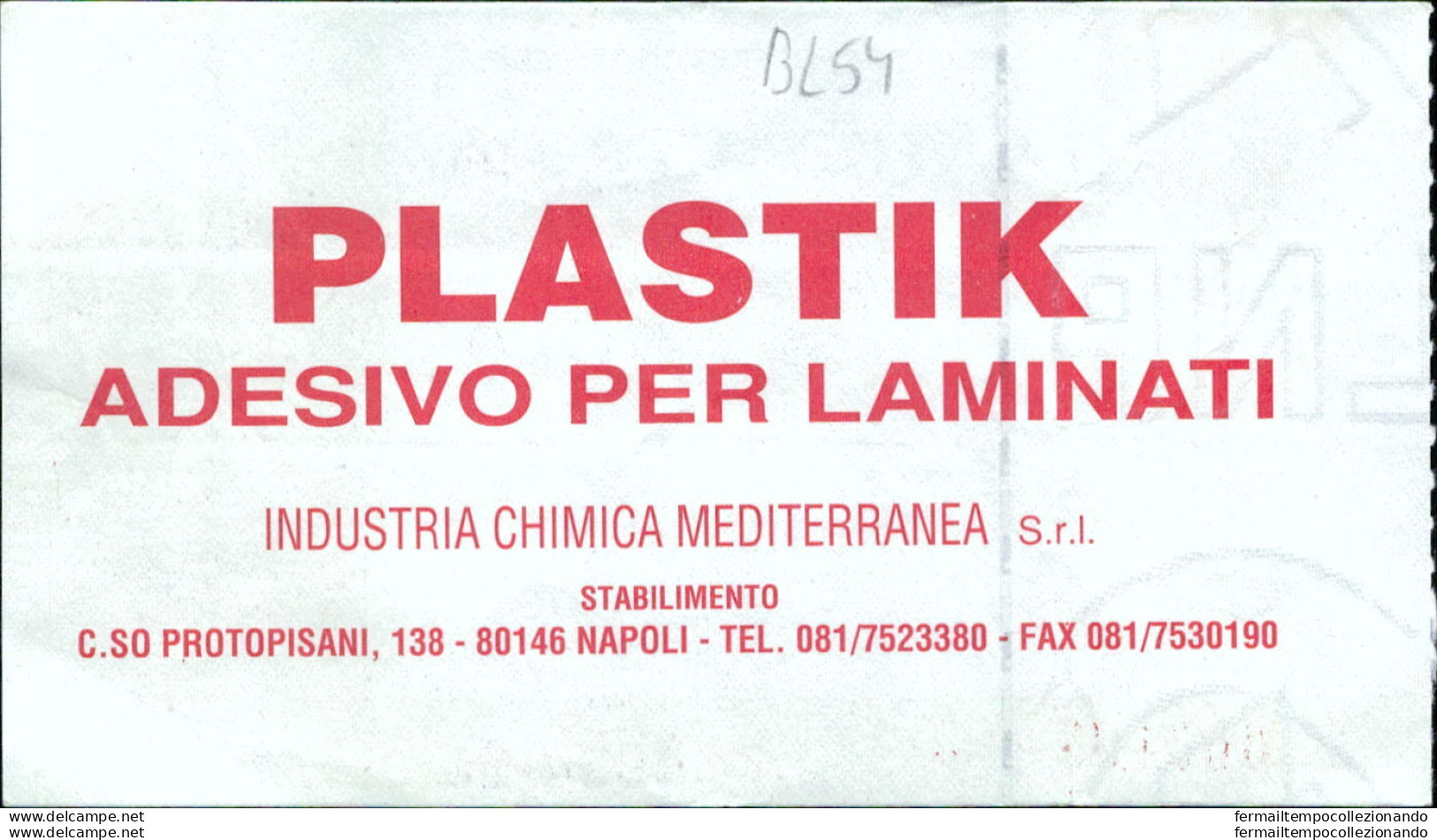 Bl54 Biglietto Calcio Ticket  Juve Stabia - Nola 1994-95 - Biglietti D'ingresso