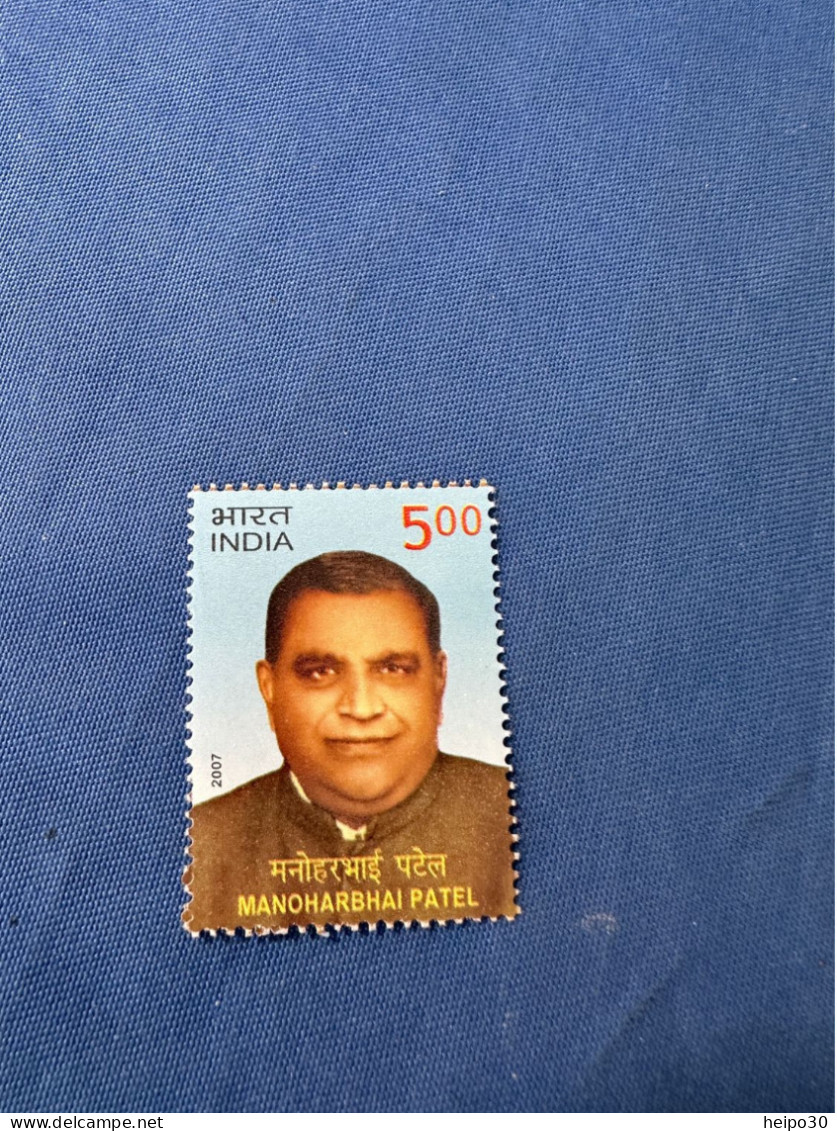 India 2007 Michel 2191 Manoharbhai Patel MNH - Ungebraucht