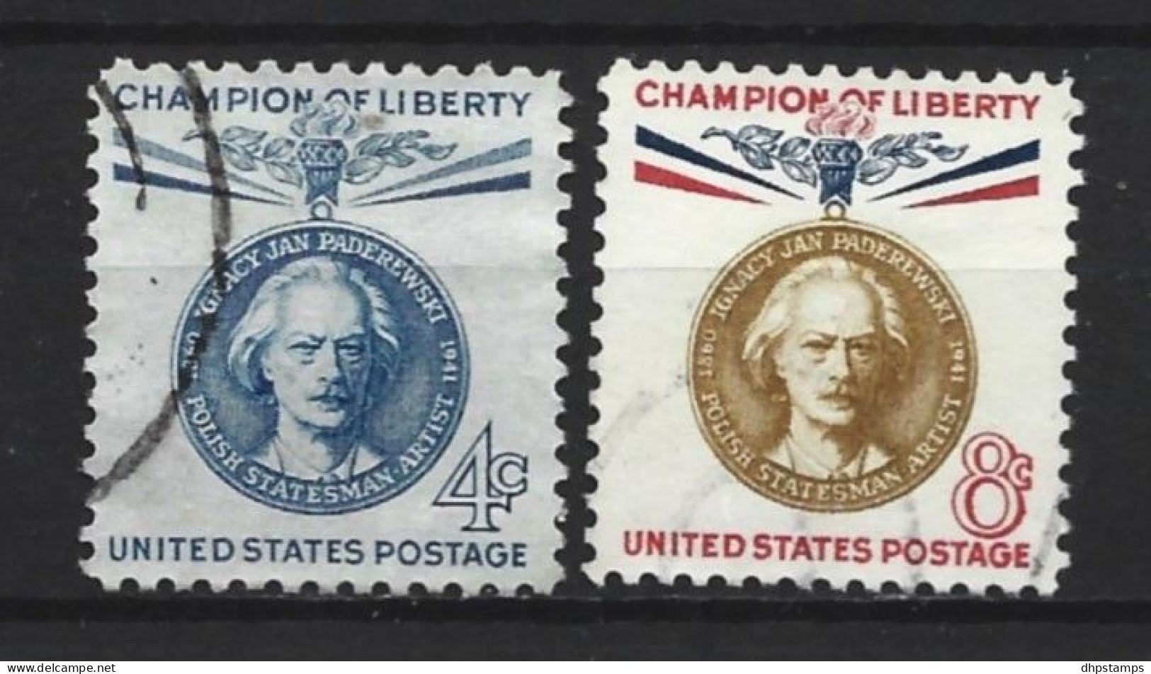 USA 1960 I. J. Paderewski Y.T.  697/698 (0) - Usados