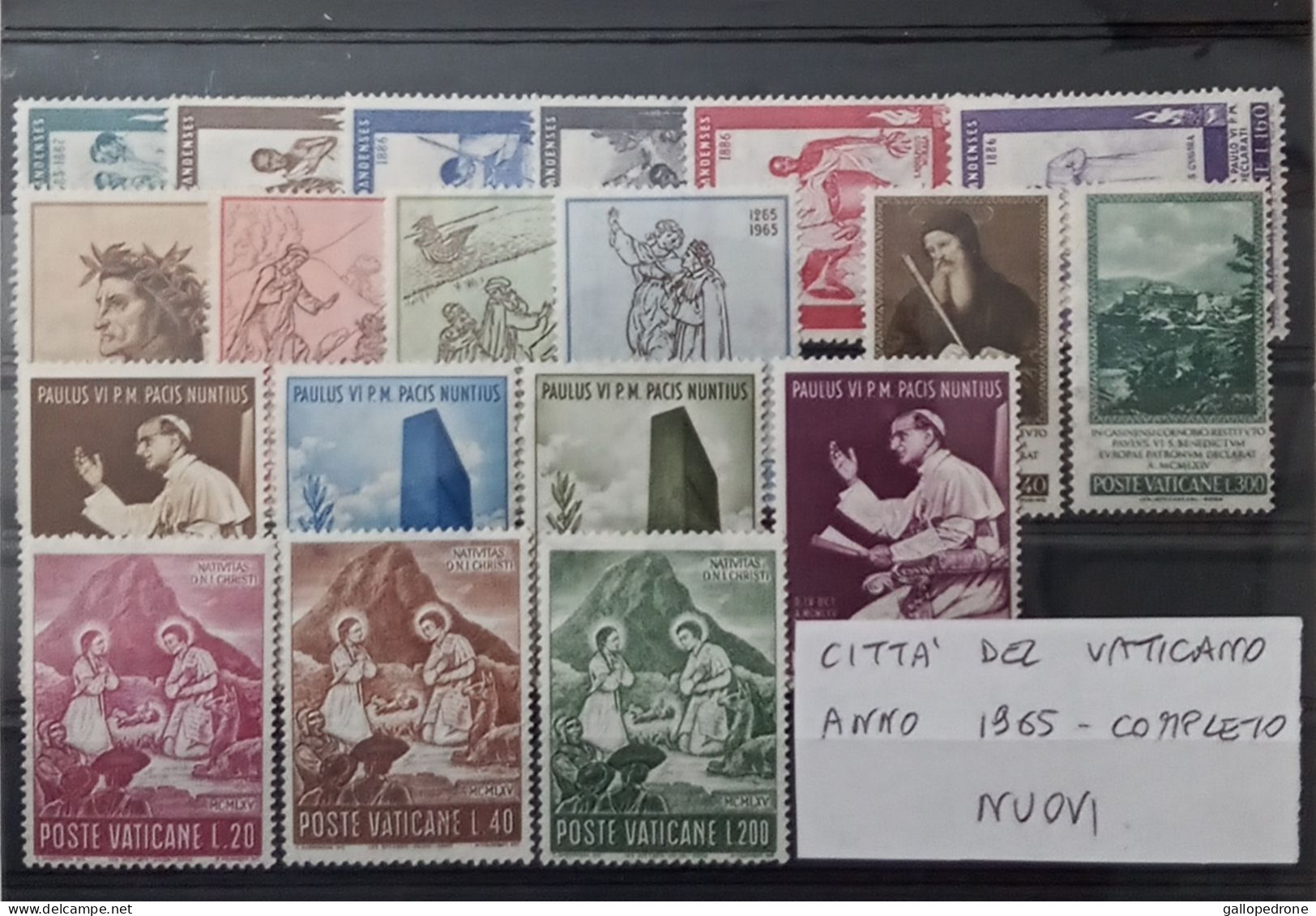 1965/6/7 E 1969 Vaticano, Serie Complete-69 Valori Nuovi+2exp Nuovi+6 P.A. Usati - Gebraucht