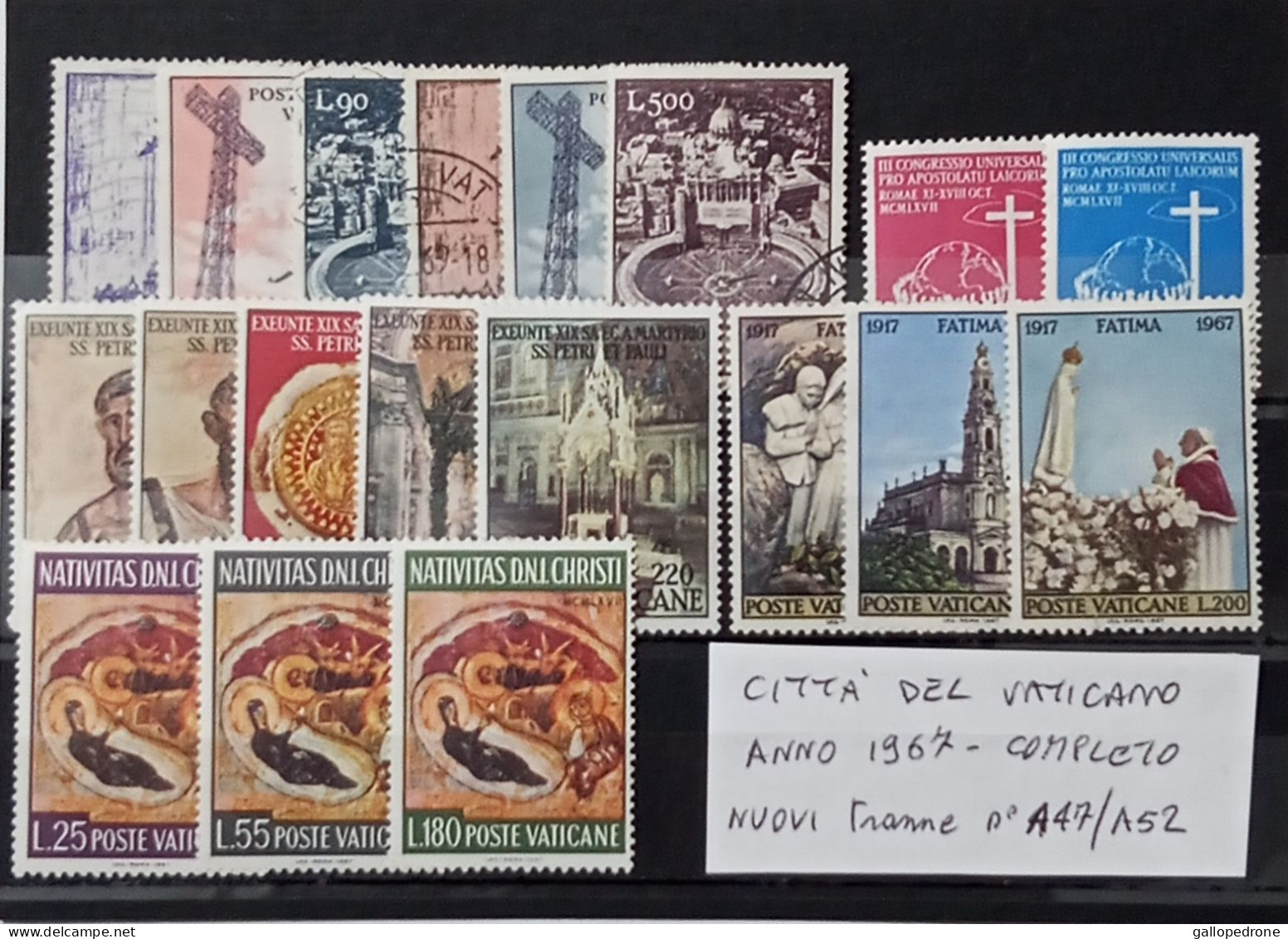 1965/6/7 E 1969 Vaticano, Serie Complete-69 Valori Nuovi+2exp Nuovi+6 P.A. Usati - Gebruikt