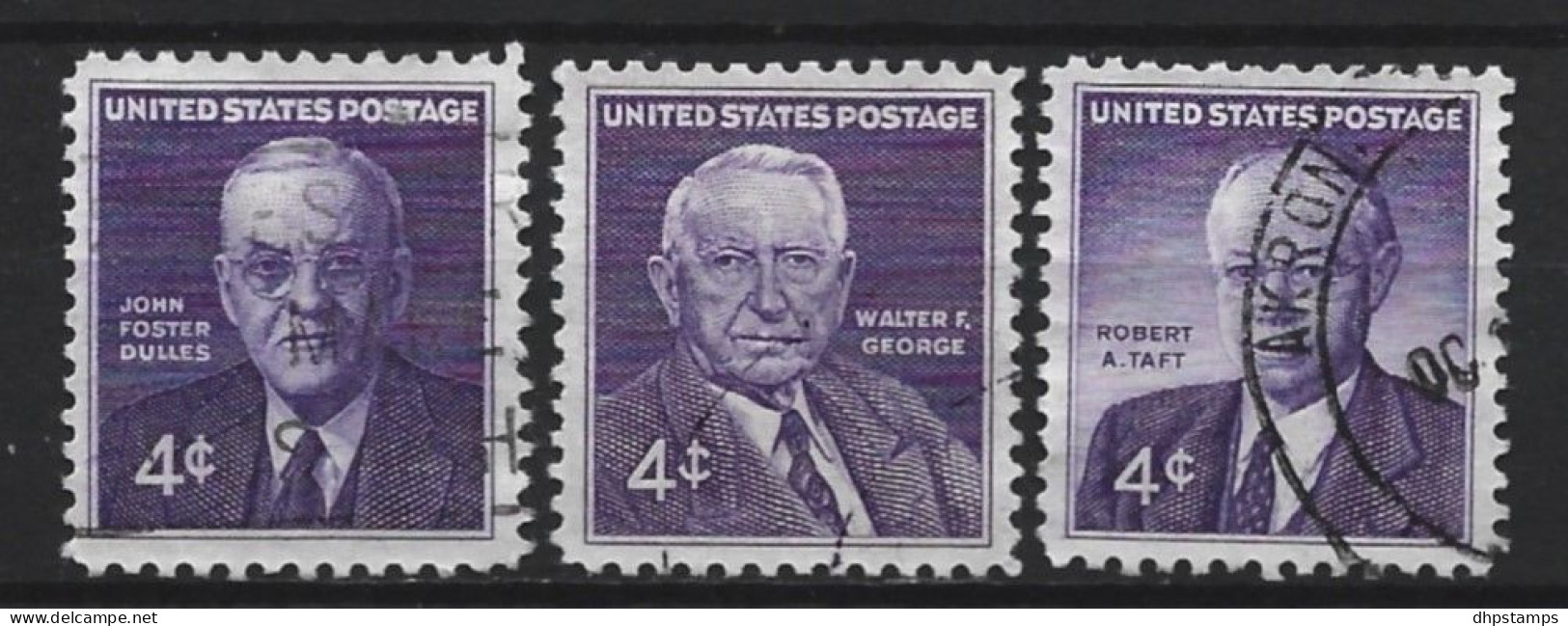 USA 1960 Celebrities Y.T.  694/696 (0) - Used Stamps