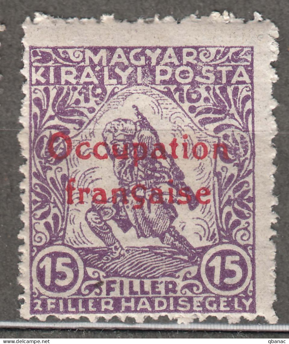 France Occupation Hungary Arad 1919 Yvert#2 Mint Hinged - Unused Stamps